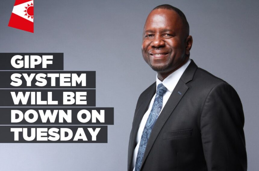 GIPF system will be down on Tuesday