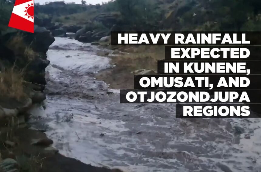 Heavy rainfall Expected in Kunene, Omusati, and Otjozondjupa regions