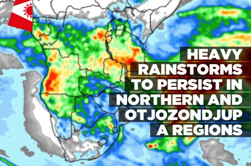 Heavy rainstorms to persist in Northern and Otjozondjupa regions