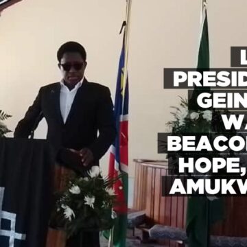 Late President Geingob was a beacon of hope, say Amukwiyu