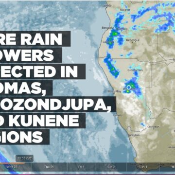 More rain showers expected in Khomas, Otjozondjupa, and Kunene regions