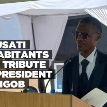 Omusati inhabitants pay tribute to President Geingob