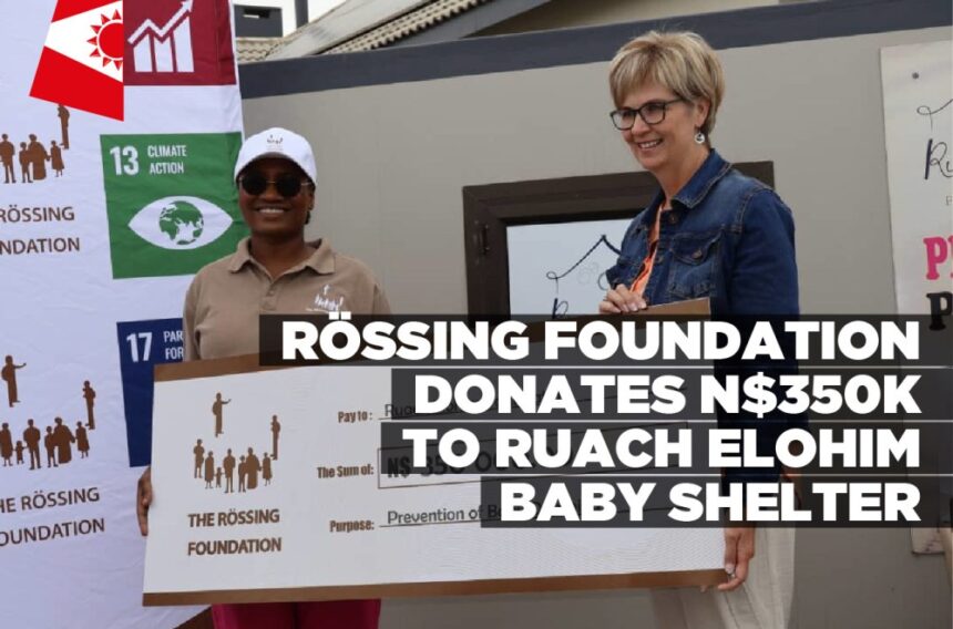 Rössing Foundation donates N$350k to Ruach Elohim baby shelter