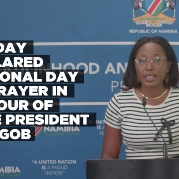 Sunday declared National Day of Prayer in honour of late President Geingob