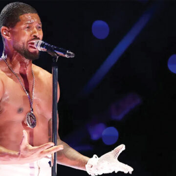 Usher joined by Alicia Keys at Super Bowl half-time show