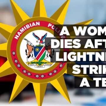 A woman dies after lightning strikes a tent