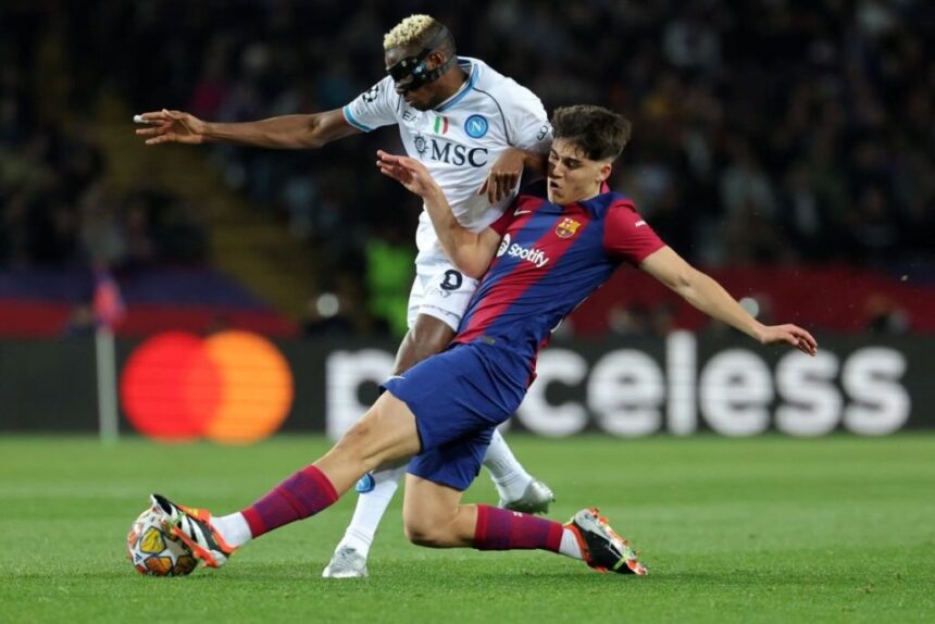 Barcelona beat Napoli to reach Champions League quarter-finals