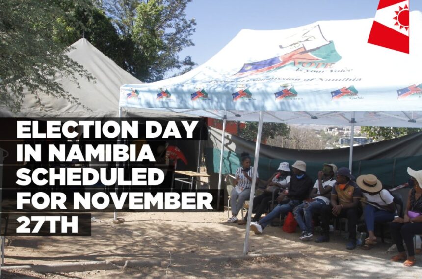 Election day in Namibia scheduled for November 27th