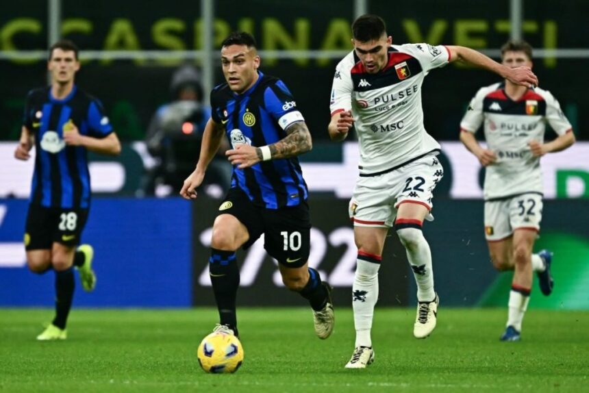 Inter beat Genoa to take further step towards Serie A title