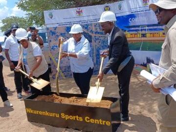 Kantema-Gaomas breaks ground at the Nkurenkuru Multipurpose Centre