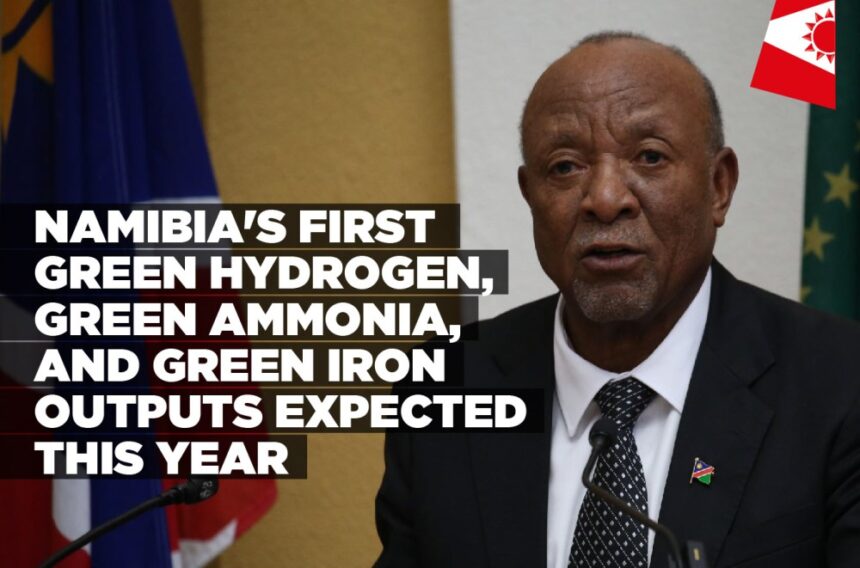 Namibia’s first green hydrogen, green ammonia, and green iron outputs expected this year