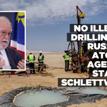 No illegal drilling by Russian Atomic Agency, states Schlettwein