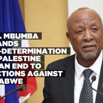 Pres. Mbumba demands self-determination for Palestine and an end to sanctions against Zimbabwe