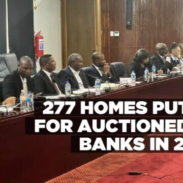 277 homes put up for auctioned by banks in 2023