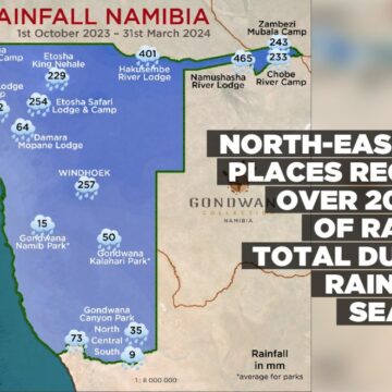 North-eastern places record over 200mm of rain in total during rainfall season