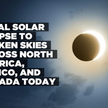 Total Solar Eclipse to darken skies across North America, Mexico, and Canada today