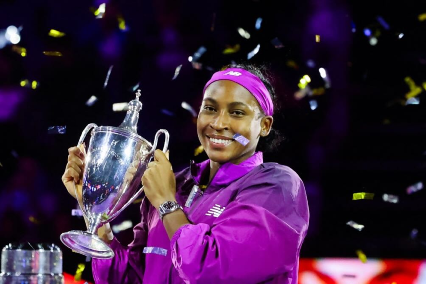 Gauff fights back to beat Zheng for WTA Finals title