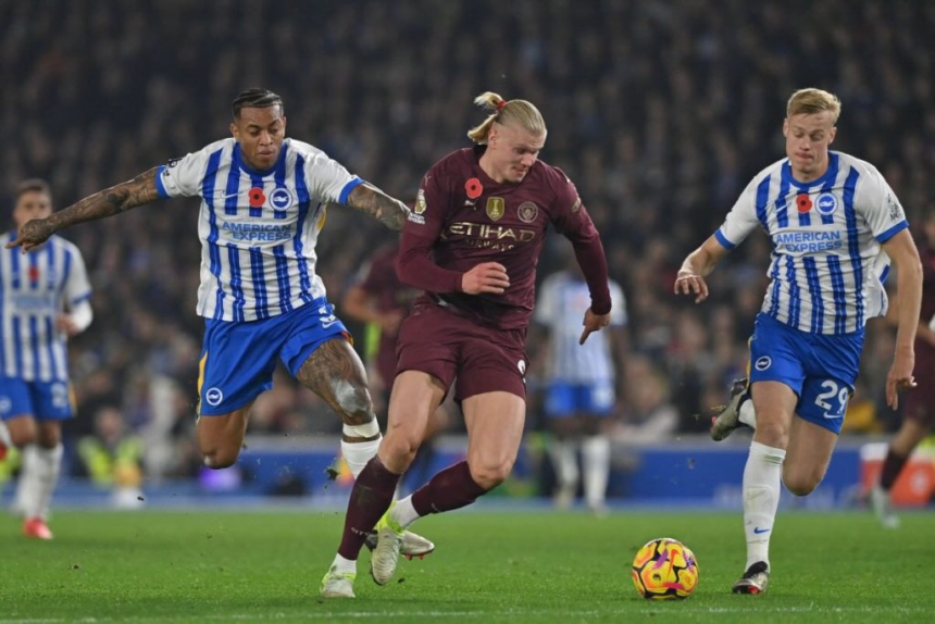 Man City beaten again at Brighton as Liverpool move five points clear